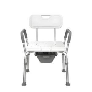 Chaise de douche et de toilette réglable à double usage, siège de salle de bain sûr et polyvalent