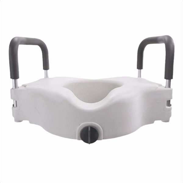 Elevated Toilet Seat with Handrails for Elderly, Pregnant & Disabled - Image 2