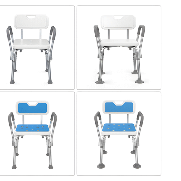 Stable Shower Chair for Elderly, Non-Slip and Comfortable Bath Seat - Ảnh 5