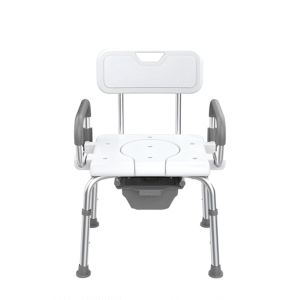 Chaise de douche et de toilette à double usage pour les personnes âgées, design sûr et confortable