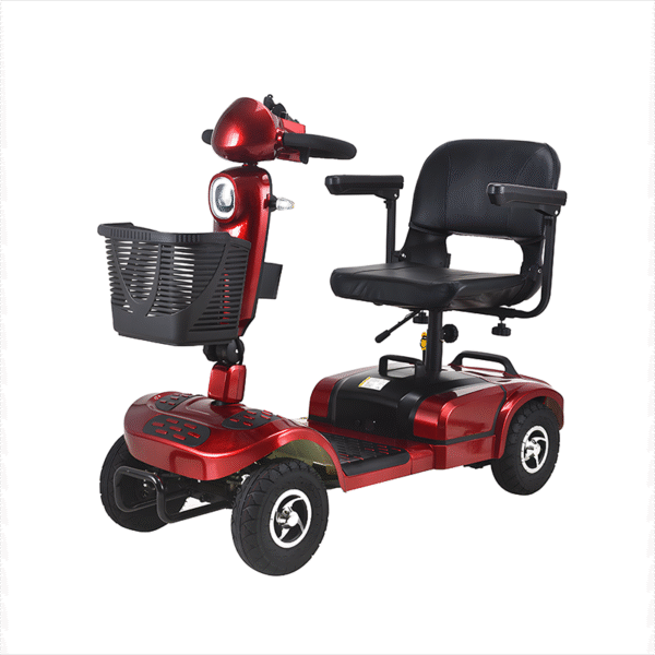 Foldable Electric Mobility Scooter for Seniors, Lightweight 4-Wheel Design