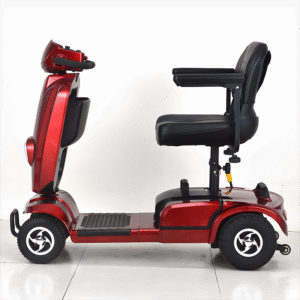 Powerful Dual-Seat Electric Mobility Scooter, Four-Wheel Assistive Vehicle