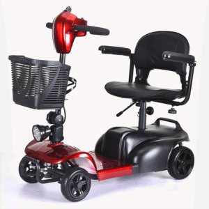 Smart Foldable Electric Scooter, Four-Wheel Mobility for Elderly & Family