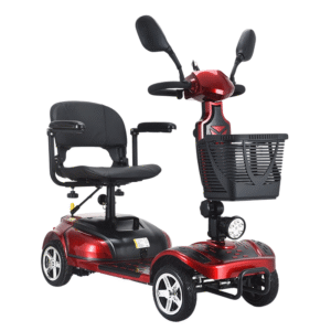 Four-Wheel Electric Mobility Scooter for Seniors, Lithium Battery Powered
