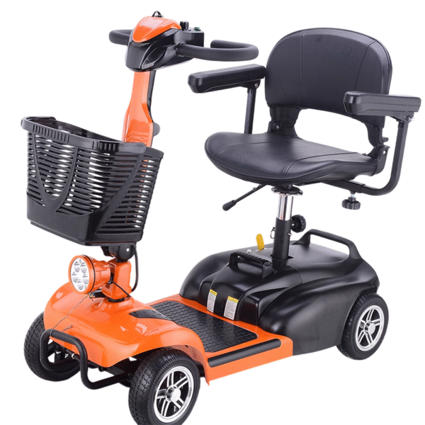 Foldable Four-Wheel Electric Mobility Scooter for Seniors & Disabled