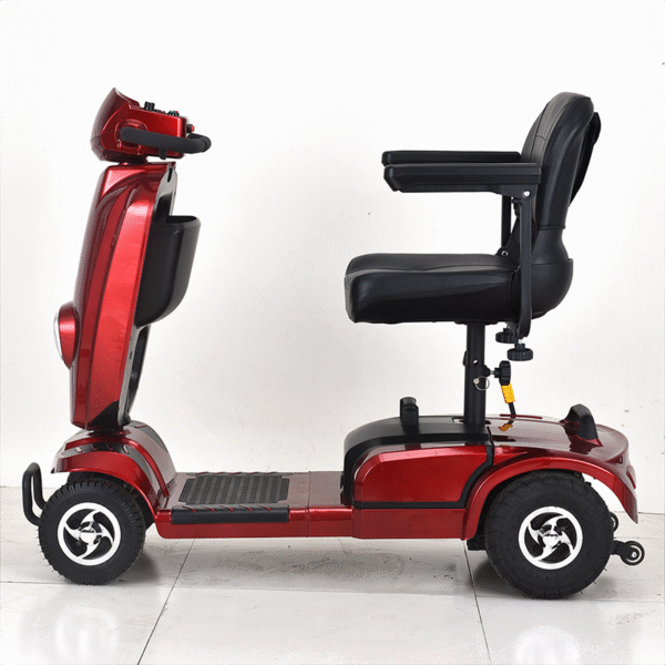 Foldable Dual-Seat Four-Wheel Mobility Scooter for Seniors & Disabled