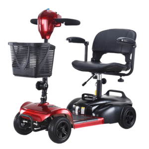 Foldable Four-Wheel Lithium Battery Mobility Scooter for Seniors & Disabled