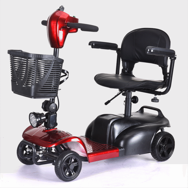 Smart Foldable Four-Wheel Electric Scooter for Elderly & Family Use