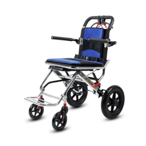 Ultra-Light Foldable Wheelchair for Seniors, Airplane-Friendly, Hand-Pushed