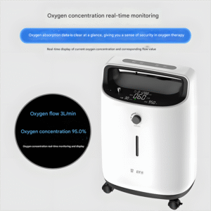Machine à oxygène domestique 3L avec nébuliseur, portable pour les femmes enceintes et les personnes âgées