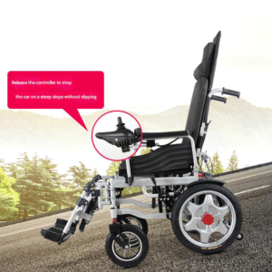Fauteuil roulant électrique pliable intelligent, inclinaison complète, pour personnes âgées et handicapées