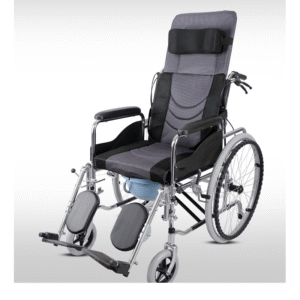 Foldable Wheelchair with Toilet & Hydraulic System for Elderly & Disabled