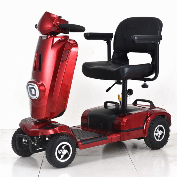 Foldable Dual-Seat Four-Wheel Mobility Scooter for Seniors & Disabled - Ảnh 2