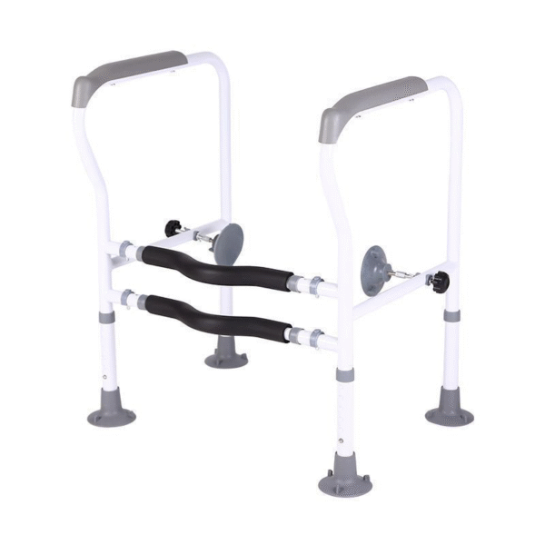 Safety Toilet Handrail Frame, No-Drill Support for Elderly Bathroom Use - Image 2