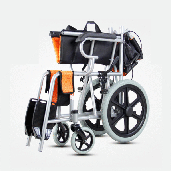 Foldable Lightweight Nursing Wheelchair for Elderly, Disabled & Children - Image 2