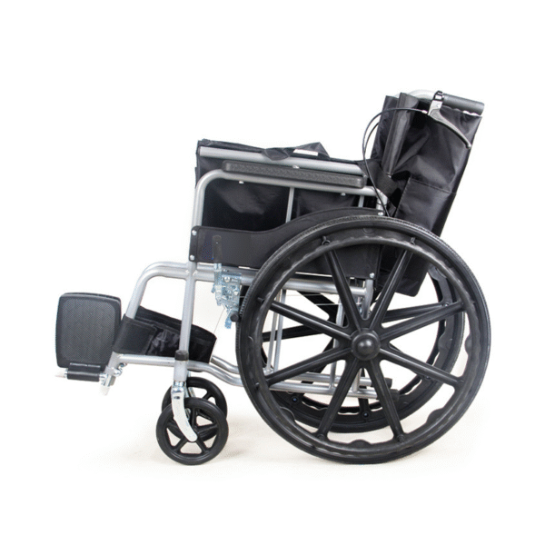 Foldable Lightweight Steel Wheelchair for Elderly & Pregnant, Direct Sale - Image 2