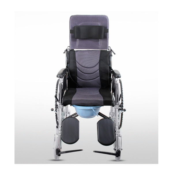 Foldable Wheelchair with Toilet & Hydraulic System for Elderly & Disabled - Image 2