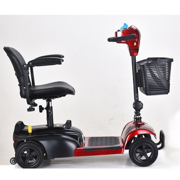 Foldable Lithium Battery Mobility Scooter, Safe Four-Wheel for Elderly - Ảnh 3