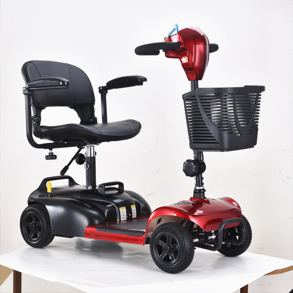 Foldable Four-Wheel Lithium Battery Mobility Scooter for Seniors & Disabled - Ảnh 3