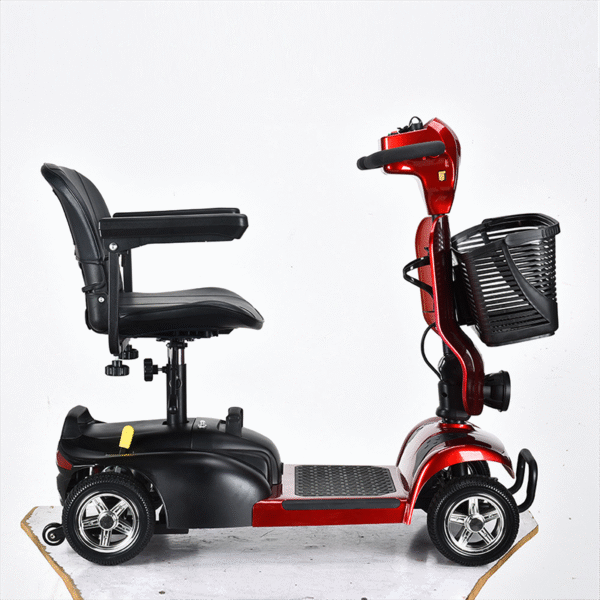 Foldable Compact Four-Wheel Mobility Scooter for Elderly, Battery-Powered - Ảnh 3