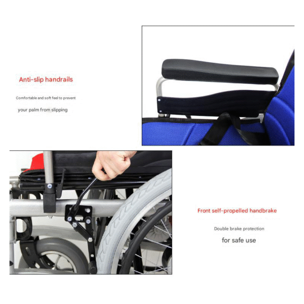 Smart Foldable Lightweight Electric Wheelchair for Elderly & Disabled - Image 3