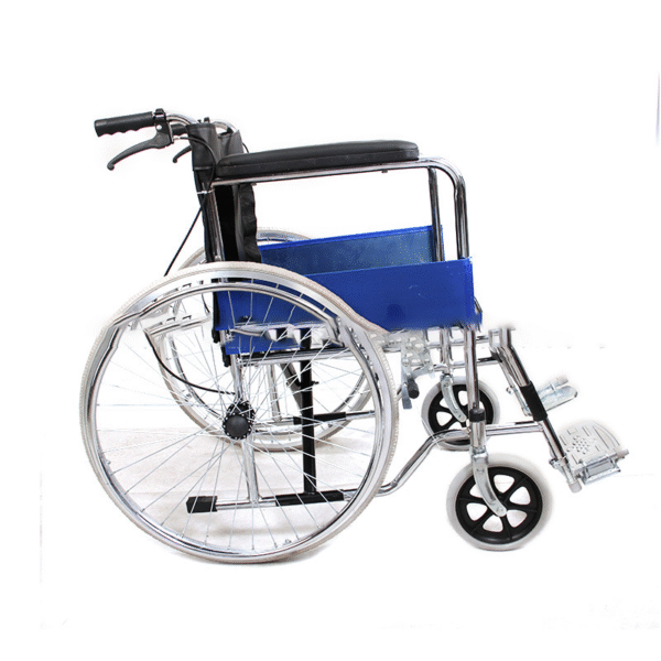 Foldable Lightweight Wheelchair with Toilet & Soft Seat for Elderly - Image 3