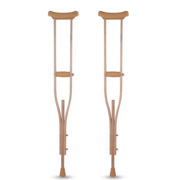Adjustable Wooden Underarm Crutches for Elderly & Disabled, Direct from Manufacturer - Bild 3