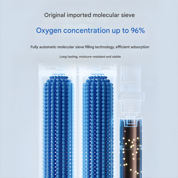 5L Home Oxygen Machine with Nebulizer, Portable Device for Elderly Use - Image 3