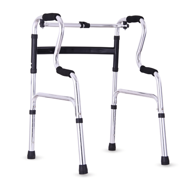 Adjustable Foldable Aluminum Alloy Walker for Seniors, Four-Leg Support - Ảnh 3