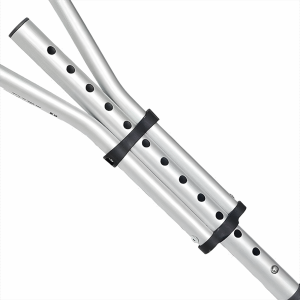 Foldable Aluminum Alloy Underarm Crutches, Non-Slip Walking Aid - Ảnh 3