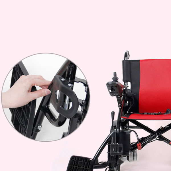 Foldable Lightweight Electric Wheelchair for Seniors & Disabled, Easy Travel - Image 4