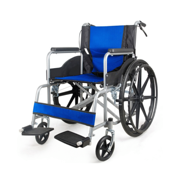 Foldable Lightweight Steel Wheelchair for Elderly & Pregnant, Direct Sale - Image 4