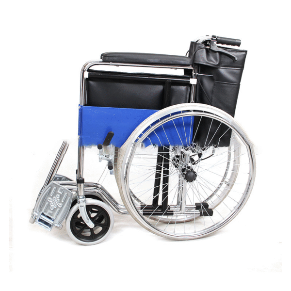 Foldable Lightweight Wheelchair with Toilet & Soft Seat for Elderly - Image 4