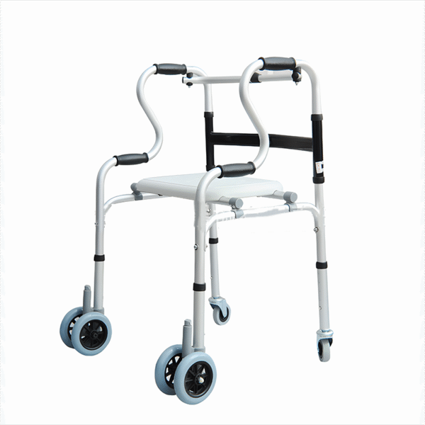 Aluminum Alloy Wheeled Walker with Seat for Elderly & Disabled - Image 4