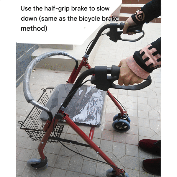 Foldable Elderly Shopping Cart Walker with Seat, Direct from Manufacturer - Bild 4