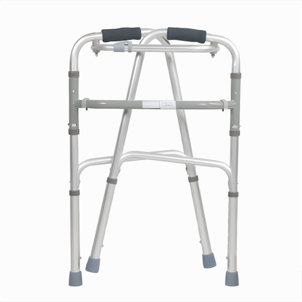 Adjustable Foldable Aluminum Alloy Walker, Four-Legged Aid for Seniors - Image 4